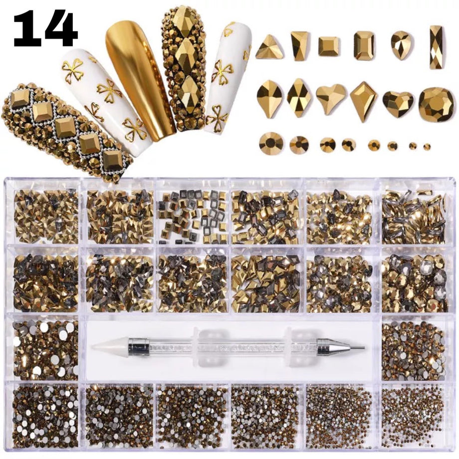 Mixed Shape Rhinestone Case