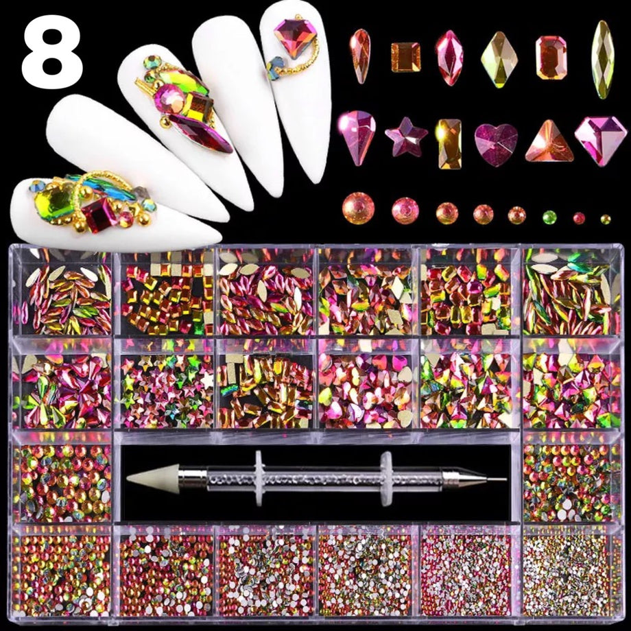 Mixed Shape Rhinestone Case