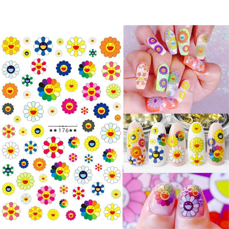 Murakami Inspired Flower Stickers - 176